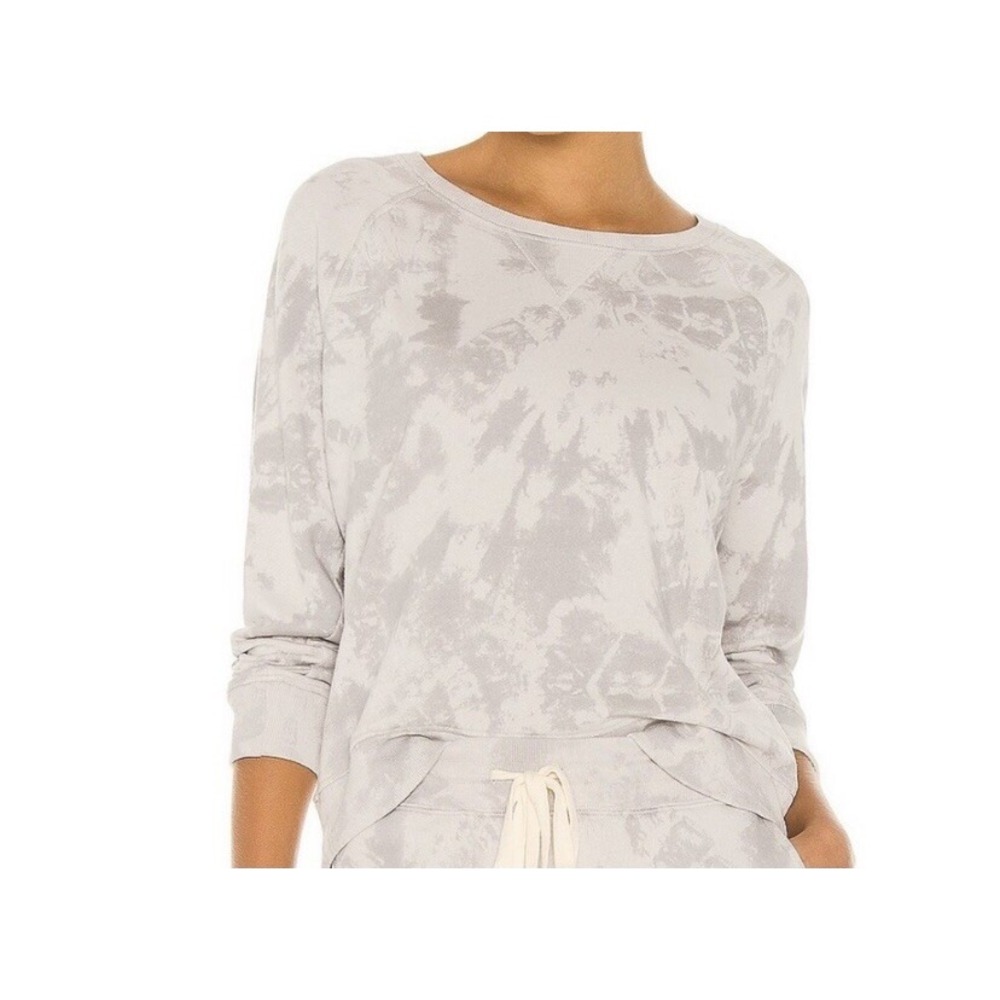 RAILS Women's Sweatshirt Size Medium Grey Tie Dye Knit Top Comfy Athleisure‎
